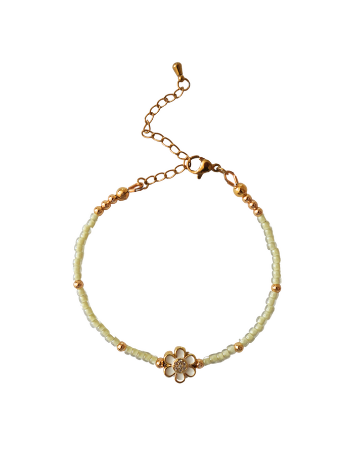 White Flower Bracelet