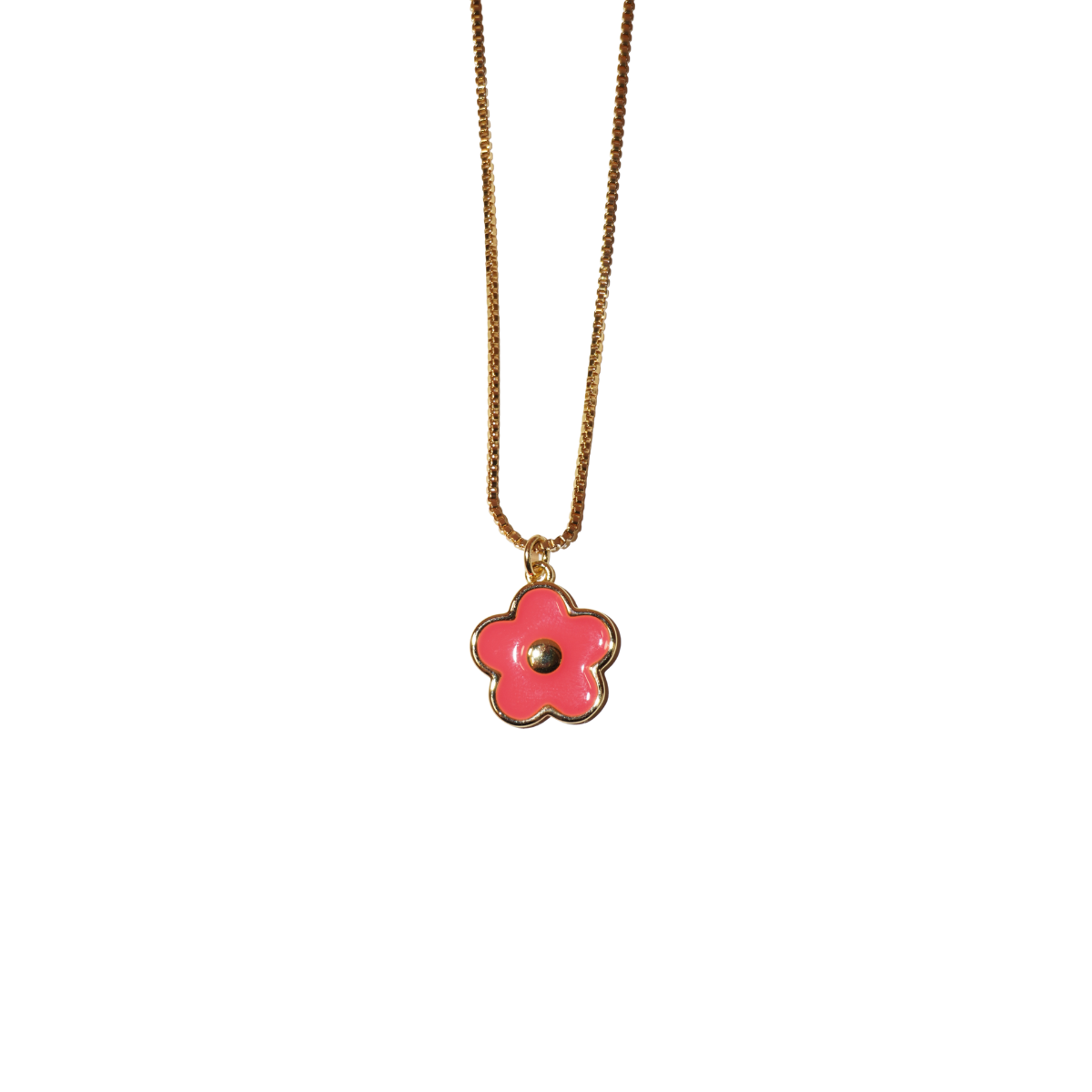 Flower Necklace - Pink