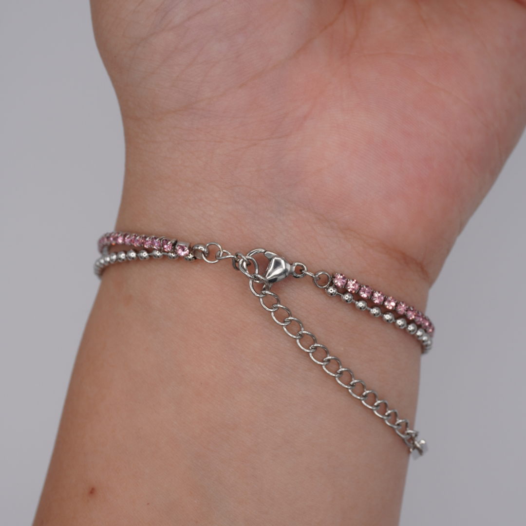 Rosa Bracelet Silver 3