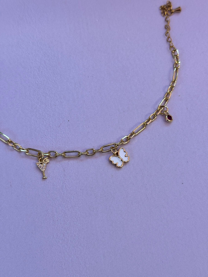 Simple Paperclip Chain - CHARM BAR