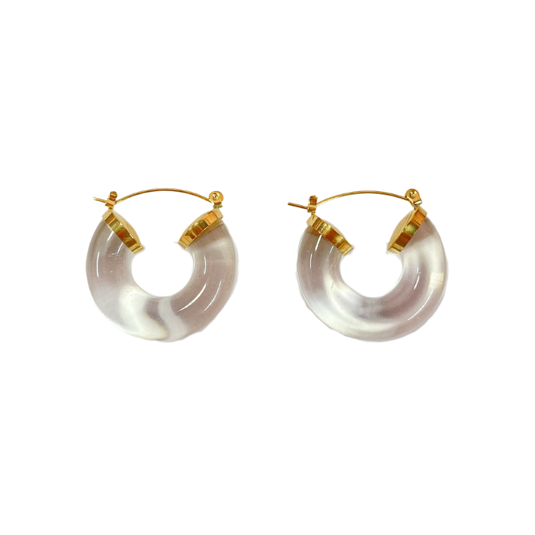 Clear Hoop Earrings