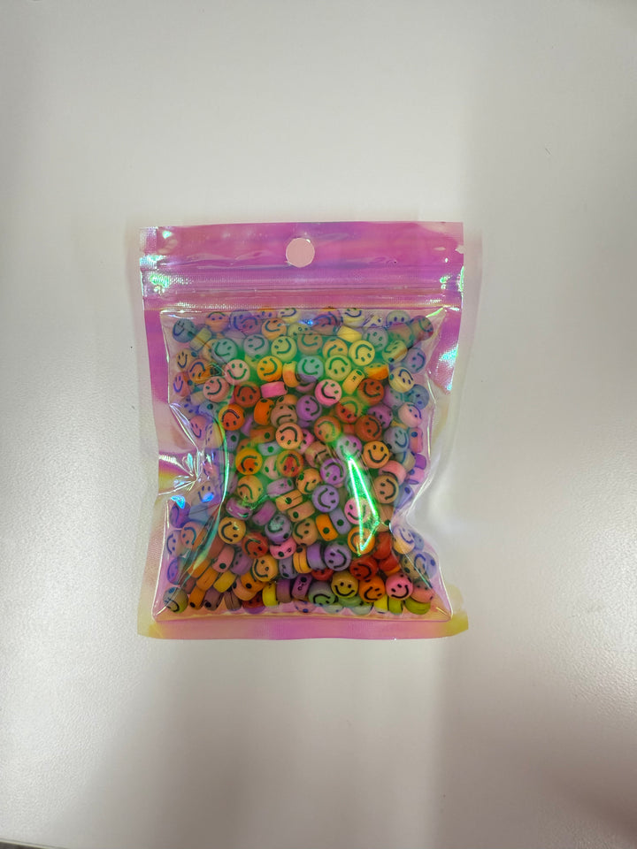 Smiley Face Beads (Rainbow)