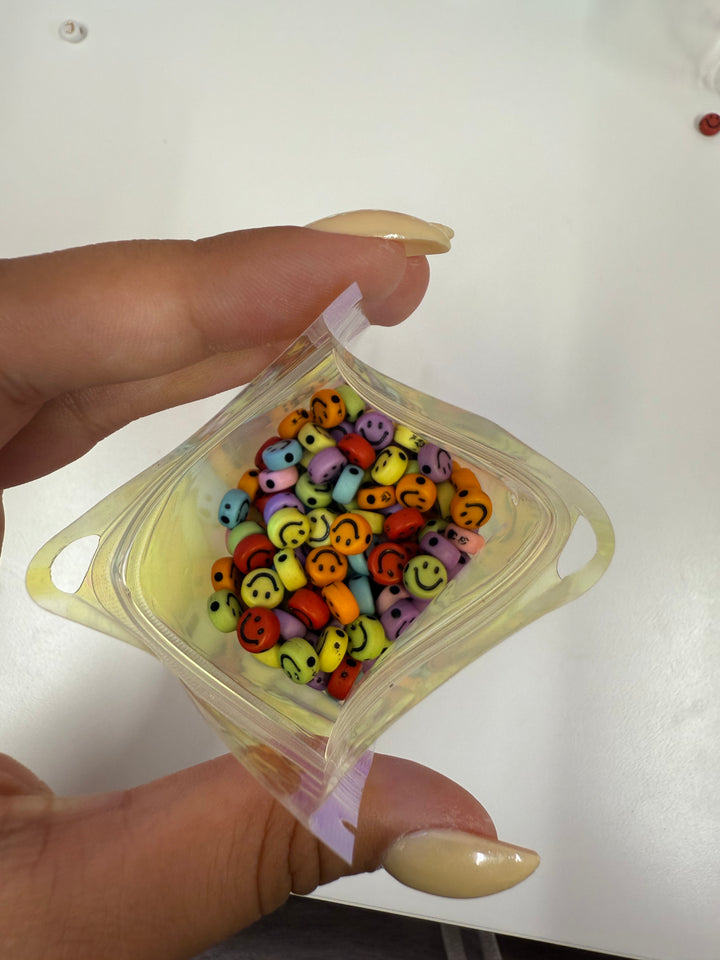 Smiley Face Beads (Rainbow)