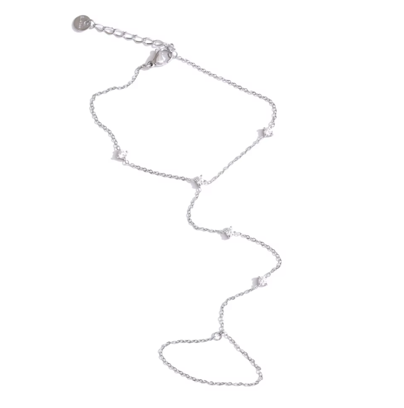Mila Hand Chain Silver 1
