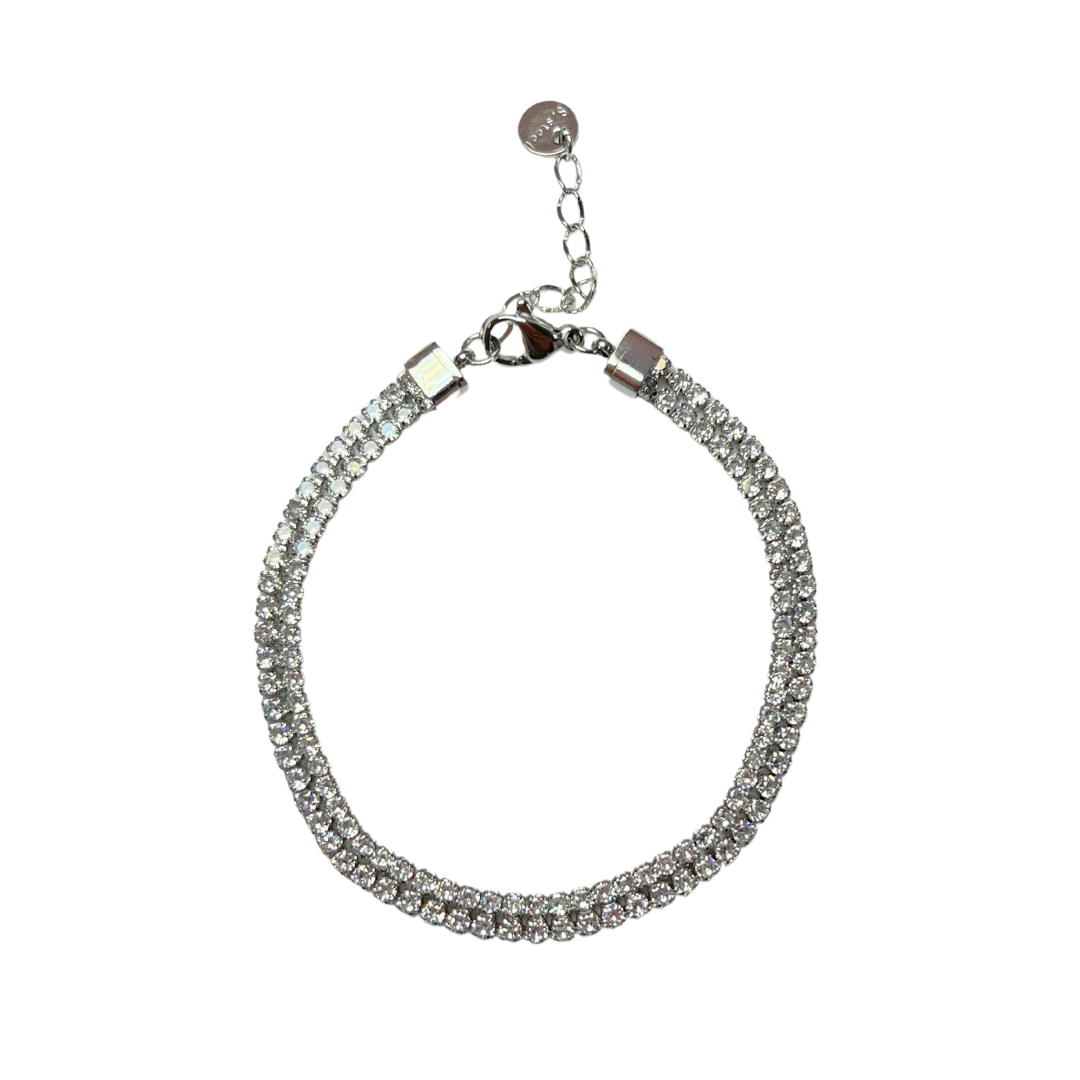 Silver Double Trouble Bracelet