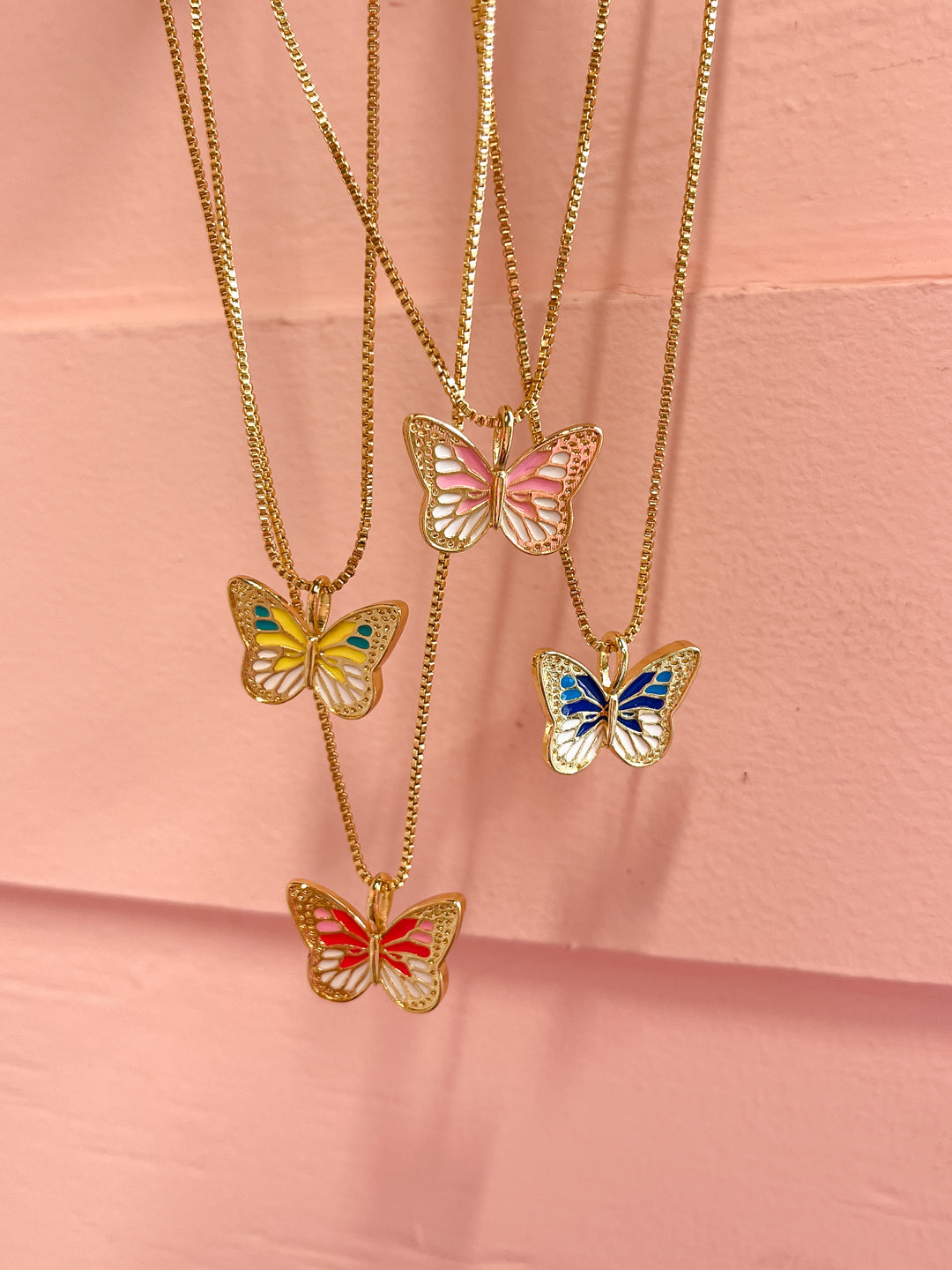 Colorful Butterflies Necklace
