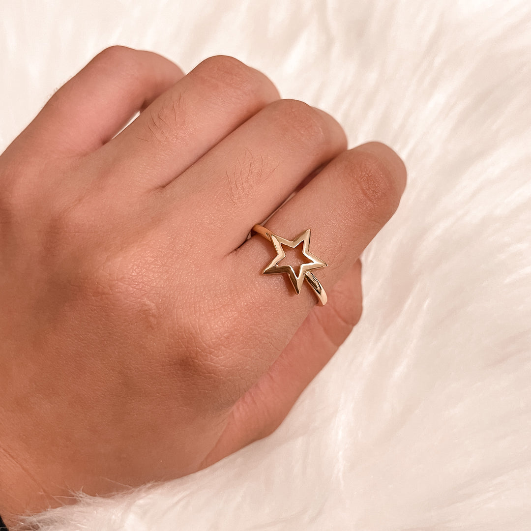 Anillo Estrella Dorada